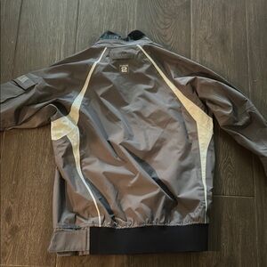 Men's Stylish Gray and White Windbreaker